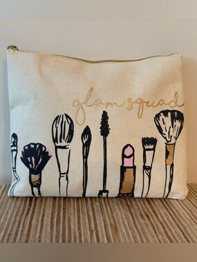 Glam Squad Canvas Makeup Bag